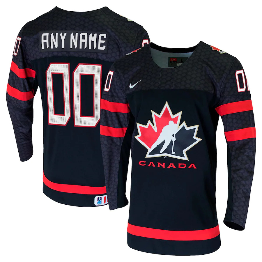 Men Nike Black Hockey Canada - Custom Replica NHL Jersey
